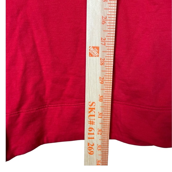 Lululemon The Lab Women's Red Sweatshirt Midi Dress Size 8 Front Pockets 1/4 Zip - Picture 14 of 16